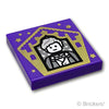 タイル 2 x 2 - 蛙チョコレートのカード「ニュートスキャマンダー」：[Dark Purple / ダークパープル]