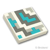 タイル 2 x 2 - テラコッタタイル(マインクラフト)：[White / ホワイト]
