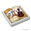 タイル 2 x 2 - とたけけが載った音楽雑誌(どうぶつの森)：[White / ホワイト]