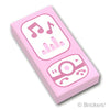 タイル 1 x 2 - 携帯電話/ミュージックプレーヤー：[Bright Pink / ブライトピンク]