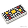 タイル 1 x 2 - 赤と黄色のコントローラー：[White / ホワイト]