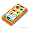 タイル 1 x 2 - たぬきち特製スマートフォン(どうぶつの森)：[Orange / オレンジ]