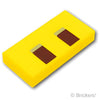 タイル 1 x 2 - ピクセルの動物の鼻の穴(マインクラフト)：[Yellow / イエロー]