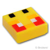 タイル 1 x 1 - ピクセルの怒ったハチ：[Yellow / イエロー]