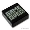タイル 1 x 1 - GAME OVER：[Black / ブラック]