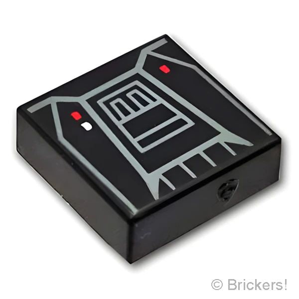 LEGO® レゴ パーツ 6518816 タイル 1 x 1 - SW モフ ギデオンジェットパック：[Black / ブラック] 3070pb359-026 