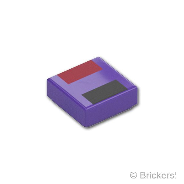 LEGO® パーツ 6546775 タイル 1 x 1 - エンダマイトの顔(マインクラフト)：[Dark Purple / ダークパープル] 3070pb379-268 