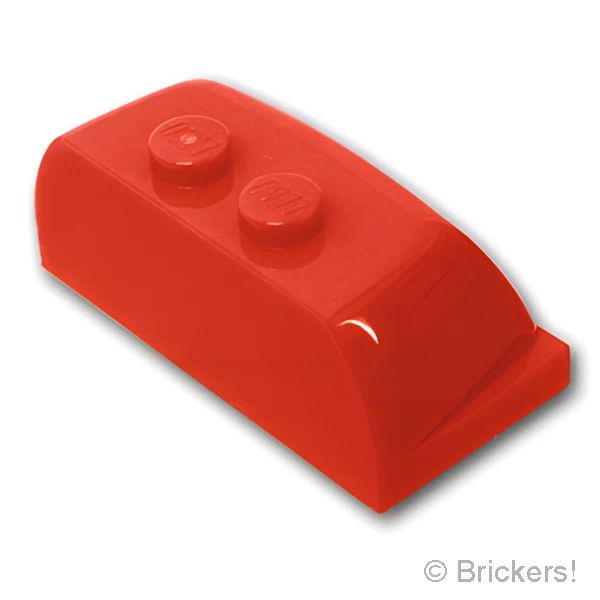 LEGO® パーツ 6186281 ウィンドスクリーン 2 x 4 x 1 1/3：[Red / レッド] 30841-021 