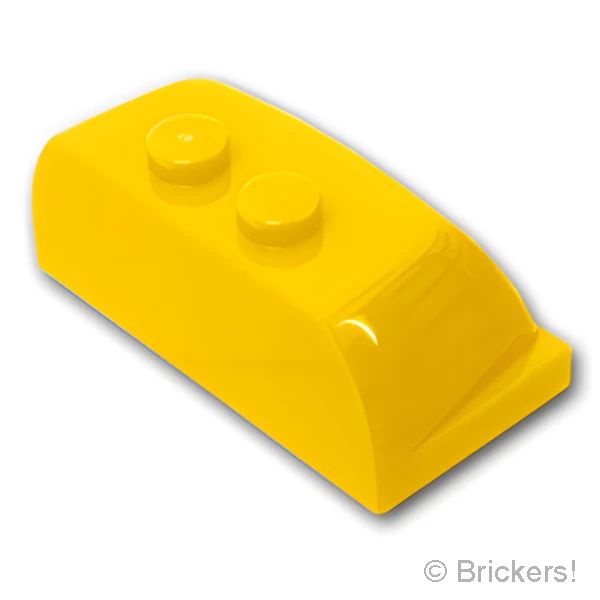 LEGO® パーツ 6300356 ウィンドスクリーン 2 x 4 x 1 1/3：[Yellow / イエロー] 30841-024 