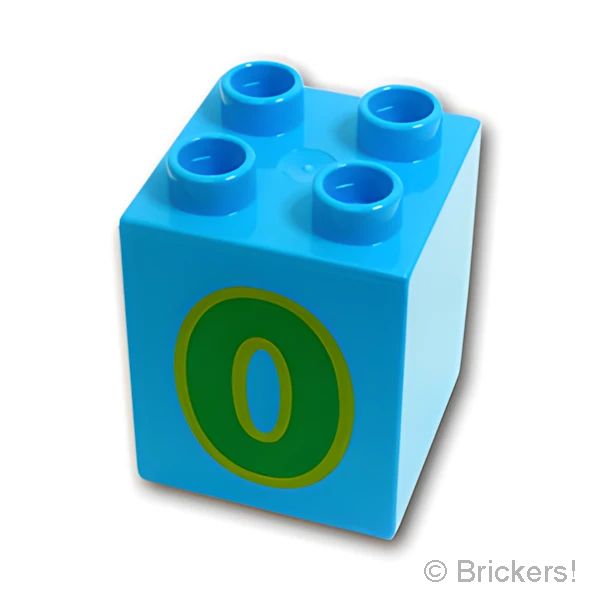 LEGO® パーツ 6170393 デュプロ ブロック 2 x 2 x 2 - 0 パターン：[Dark Azure / ダークアズール] 31110pb129-321 の商品ページ｜レゴ®パーツ バラ売りのブリッカーズ
