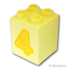 デュプロ ブロック 2 x 2 x 2 イエロー4 パターン：[Bt,Lt Yellow / ブライトライトイエロー]