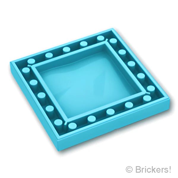 LEGO® パーツ 6414927 ブロック 6 x 6 x 2/3 - アイスクリスタル：[Md,Azure / ミディアムアズール] 3160-156 