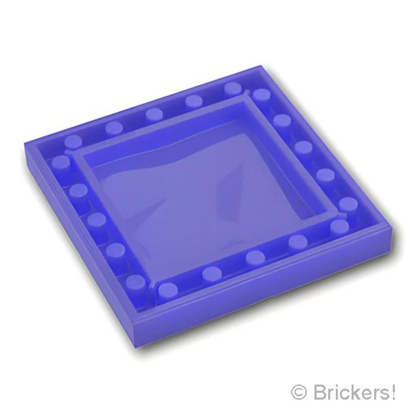 LEGO® パーツ 6442193 ブロック 6 x 6 x 2/3 - アイスクリスタル：[Satin Tr - Purple / サテントランスパープル] 3160-365 
