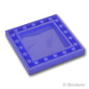 ブロック 6 x 6 x 2/3 - アイスクリスタル：[Satin Tr - Purple / サテントランスパープル]