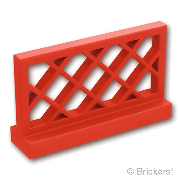 LEGO® パーツ 318521 フェンス 1 x 4 x 2 - 格子：[Red / レッド] 3185-021 の商品ページ｜レゴ®パーツ バラ売りのブリッカーズ