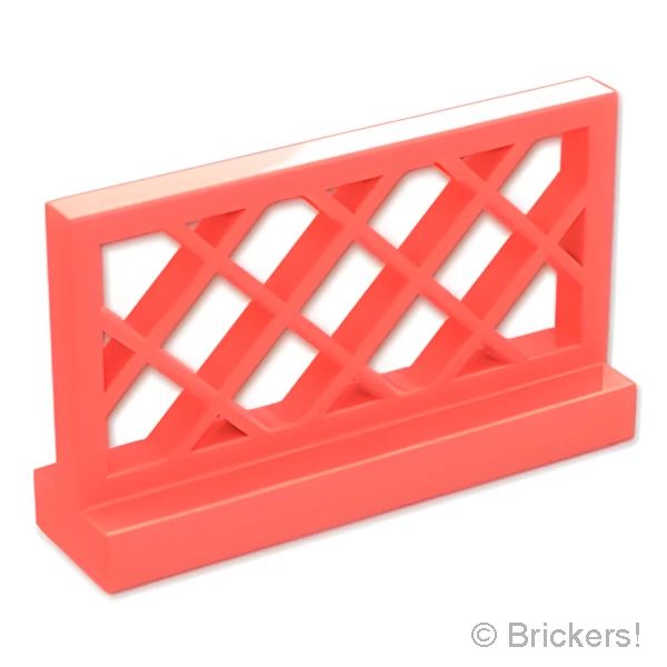 LEGO® パーツ 6487499 フェンス 1 x 4 x 2 - 格子：[Coral / コーラル] 3185-353 の商品ページ｜レゴ®パーツ バラ売りのブリッカーズ