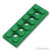 テクニック プレート 2 x 6 - 5ホール：[Green / グリーン]