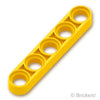 テクニック リフトアーム 薄型 1 x 5：[Yellow / イエロー]
