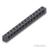 テクニック ブロック 1 x 14 - 13ホール：[Dark Bluish Gray / ダークグレー]