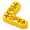 テクニック リフトアーム 薄型 3 x 3 - L型：[Yellow / イエロー]