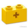 テクニック ブロック 1 x 2 - 軸穴：[Yellow / イエロー]
