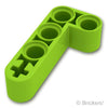 テクニック リフトアーム 2 x 4 - L型：[Lime / ライム]