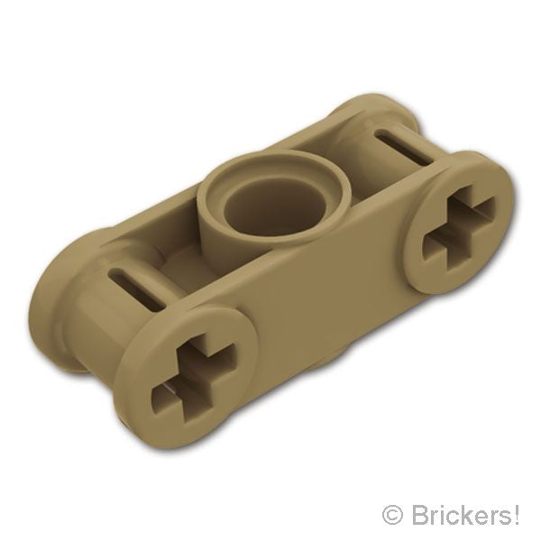 LEGO® パーツ 6536082 テクニック 十字軸 / ピンコネクター 3L - 垂直2ピンホール：[Dark Tan / ダークタン] 32184-138 