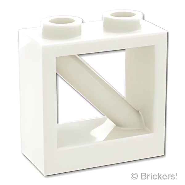 LEGO® パーツ 6445334 フェンス 1 x 2 x 1 2/3 - 斜めバー：[White / ホワイト] 3224-001 の商品ページ｜レゴ®パーツ バラ売りのブリッカーズ
