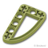 テクニック リフトアーム 薄型 3 x 5 - L型(楕円)：[Olive Green / オリーブグリーン]