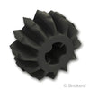 テクニック ギア - 12歯 ダブル べベルギア：[Black / ブラック]