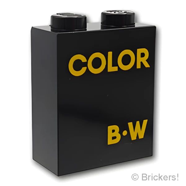 LEGO® パーツ 6387234 ブロック 1 x 2 x 2 - COLORとB-W：[Black / ブラック] 3245cpb198-026 の商品ページ｜レゴ®パーツ バラ売りのブリッカーズ