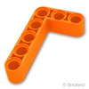 テクニック リフトアーム 3 x 5 - L型：[Orange / オレンジ]