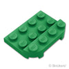 プレート ラウンド 3 x 4 x 2/3 - 1 x 4：[Green / グリーン]