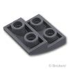 スロープ インバート カーブ 2 x 2 x 2/3：[Dark Bluish Gray / ダークグレー]