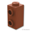 ブロック 1 x 1 x 1 2/3 - 1面スタッド：[Reddish Brown / ブラウン]