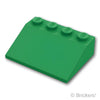 スロープ 33° 3 x 4：[Green / グリーン]