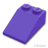 スロープ 33° 3 x 2：[Dark Purple / ダークパープル]