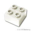 デュプロ ブロック 2 x 2：[White / ホワイト]
