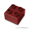 デュプロ ブロック 2 x 2：[Dark Red / ダークレッド]