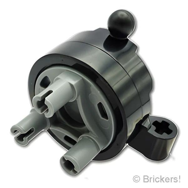 LEGO® パーツ 6459445 テクニック ステアリングアクスル - ステアリングハブ：[Black / ブラック] 3468c01-026 