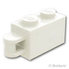 ブロック 1 x 2 - 垂直バーハンドル：[White / ホワイト]
