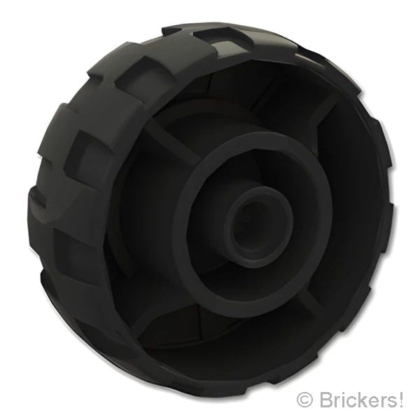 LEGO® パーツ 6440829 ホイール ハード プラスチック - 36mm：[Black / ブラック] 3486-026 