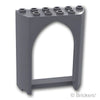 パネル 2 x 6 x 6 - ゴシックアーチ：[Dark Bluish Gray / ダークグレー]