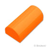 スロープ カーブ ダブル 1 x 2 x 2/3：[Orange / オレンジ]