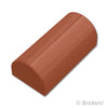 スロープ カーブ ダブル 1 x 2 x 2/3：[Reddish Brown / ブラウン]