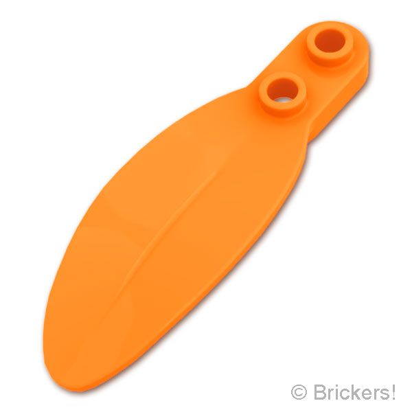 LEGO® パーツ 6529197 プラント プレート ラウンド 1 x 2 - ラウンドリーフ：[Orange / オレンジ] 3565-106 