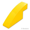 スロープ カーブ 4 x 1 x 1 2/3：[Yellow / イエロー]