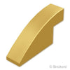 スロープ カーブ 4 x 1 x 1 2/3：[MetallicGold / メタリックゴールド]