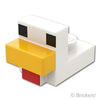 ピクセルのニワトリ - マインクラフト：[White / ホワイト]