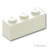 ブロック 1 x 3：[White / ホワイト]